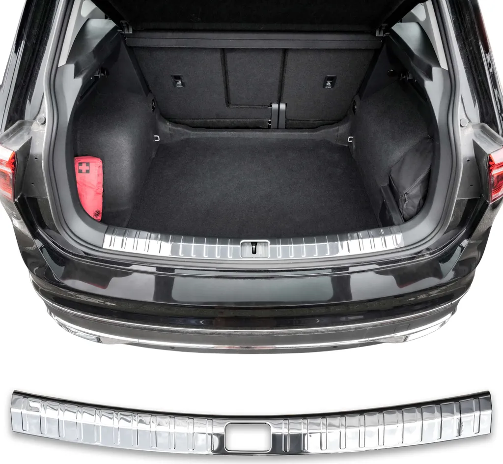 Accessorio Lusso Tiguan II: Protezione Paraurti Acciaio Cromato 2016-2024