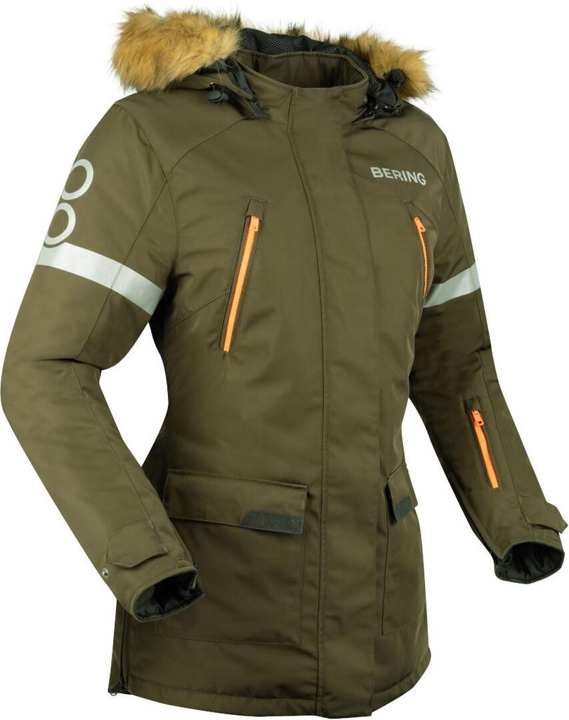 Bering Wembley wasserdichte Damen Motorrad Textiljacke, khaki, 38