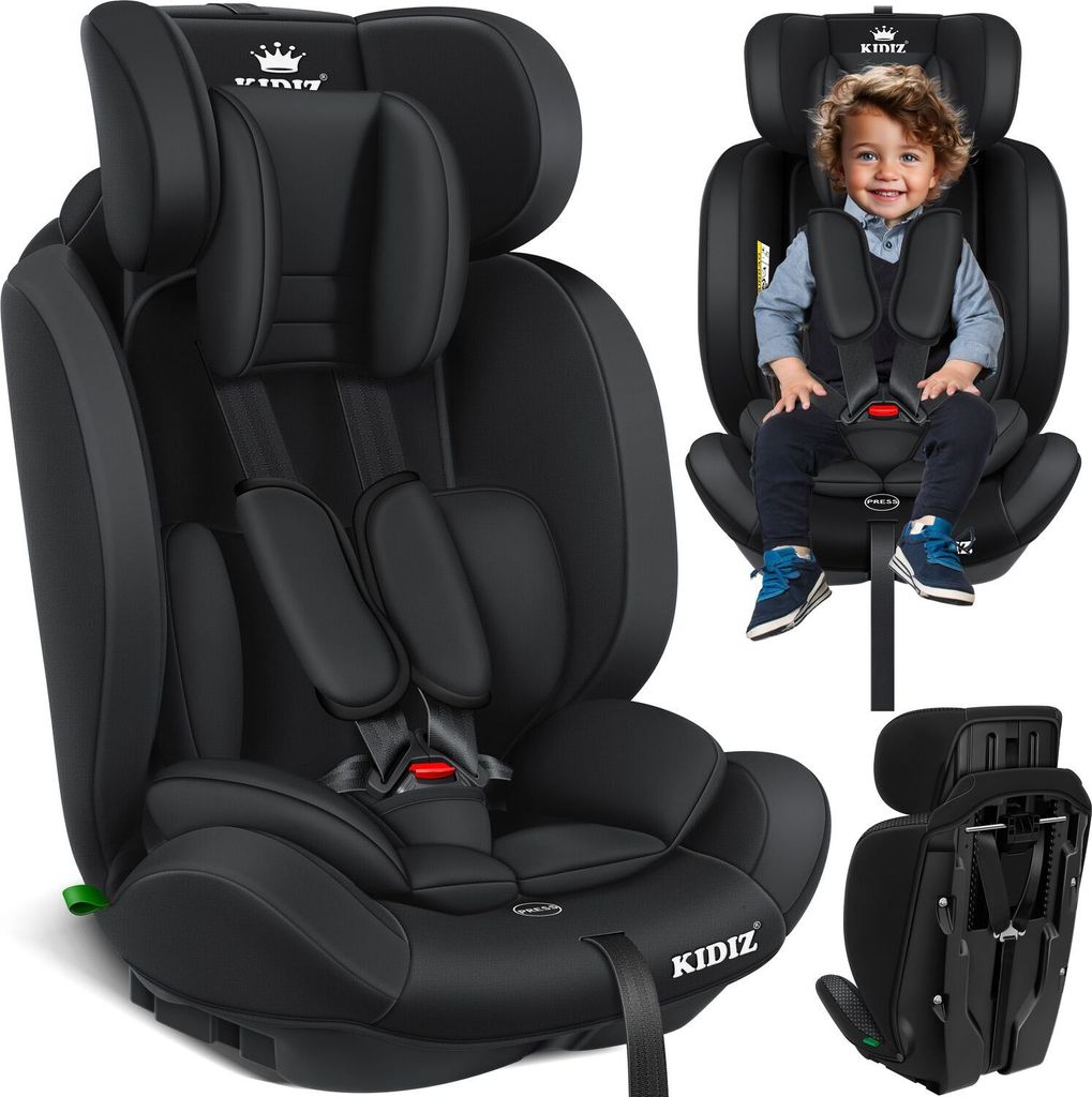 KIDIZ Autokindersitz Mit Isofix - 9-36 Kg (1-12 Jahre) Nach ECE R129/03