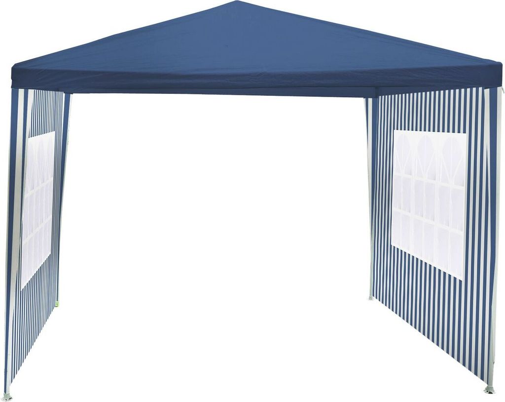 BURI Gartenpavillon Blau 3x3m Pavillon Partyzelt Gartenzelt Zelt wasserabweisend
