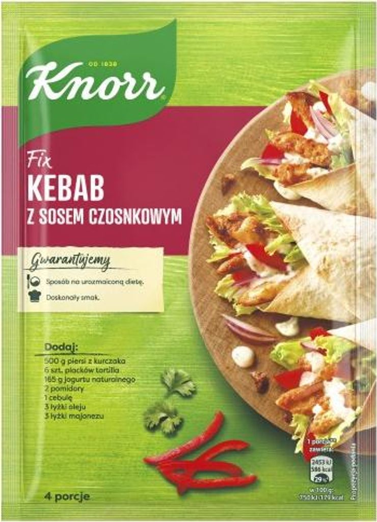 Knorr Fix Kebab prášok 40 g Obrázok produktu 