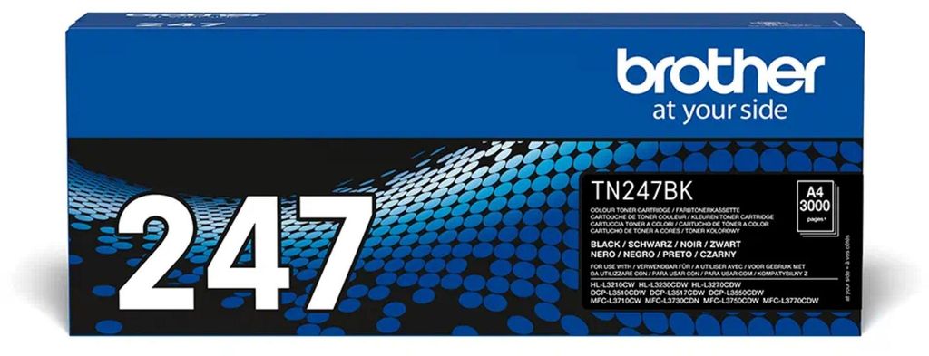 Brother TN-247BK, 3000 stron(y), Czarny, 1 szt. Zdjęcie produktu 