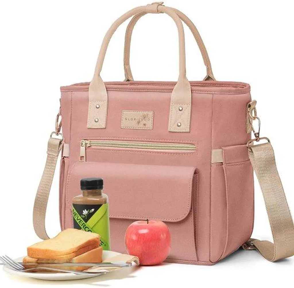 Sac-repas imperméable doté de plusieurs poches de rangement et bandoulière