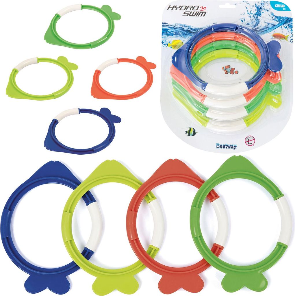 Bestway Tauchring Set "Dive Fish" 4-teilig; 26009 Produktbild 