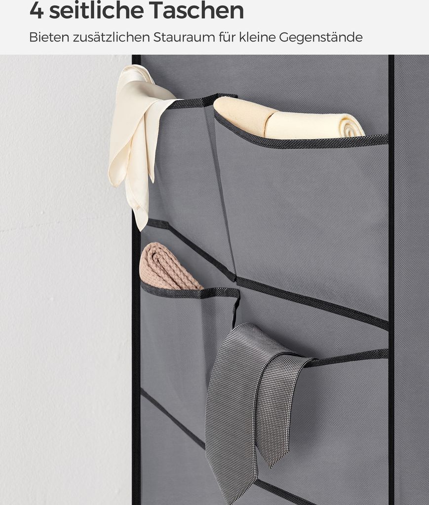 SONGMICS Stoffschrank, Kleiderschrank, 2 Hängefächer, mit Produktbild 5