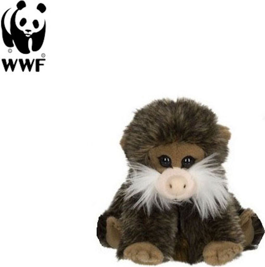WWF Plüschtier Bartäffchen (15cm) lebensecht Kuscheltier Stofftier Affe Äffchen
