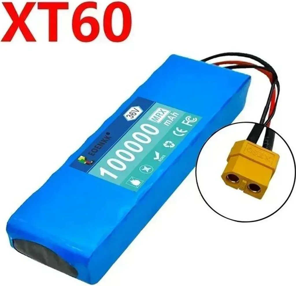Batterie Li-Ion 36V 100Ah pour trottinette électrique avec connecteur XT60