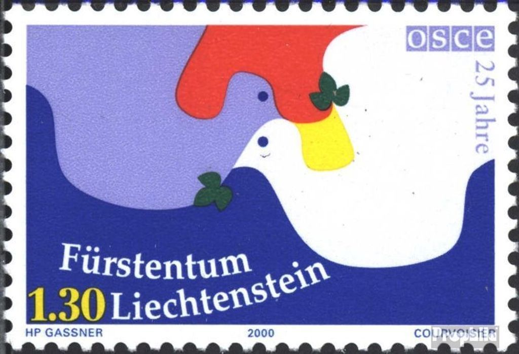 Briefmarken Liechtenstein 2000 Mi 1248 (kompl.Ausg.) gestempelt OSZE