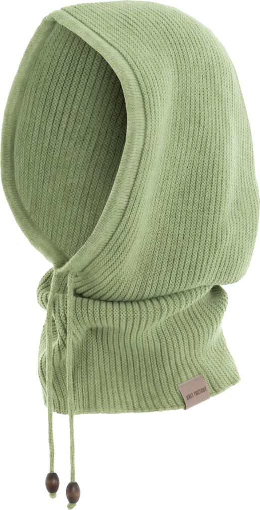 Knit Factory Evy Kapuzenschal - Sage Green - One Size
