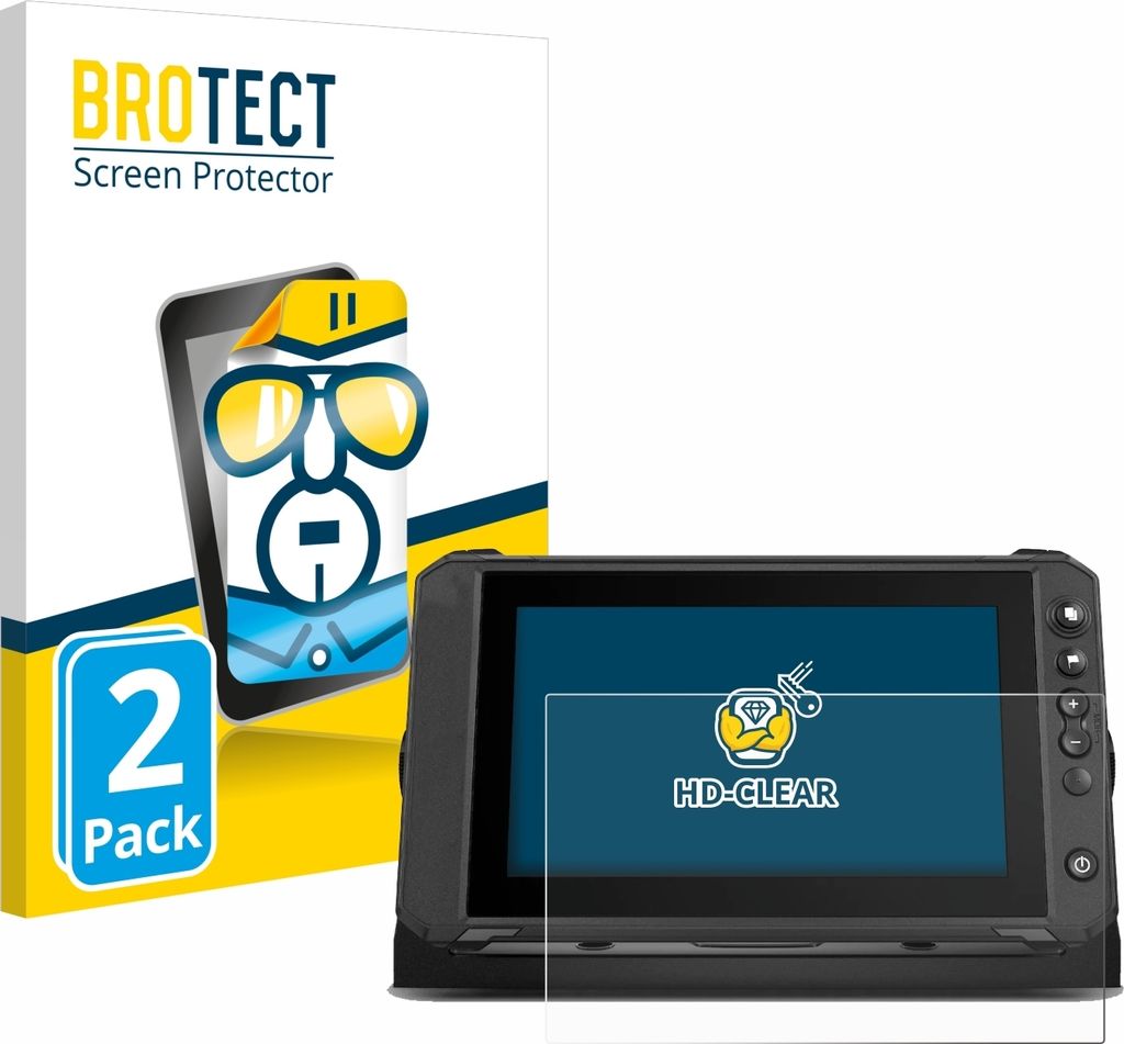 2x Für Lowrance Elite FS 9 Schutzfolie BROTECT Displayschutz Display Schutz Folie Klar Transparent