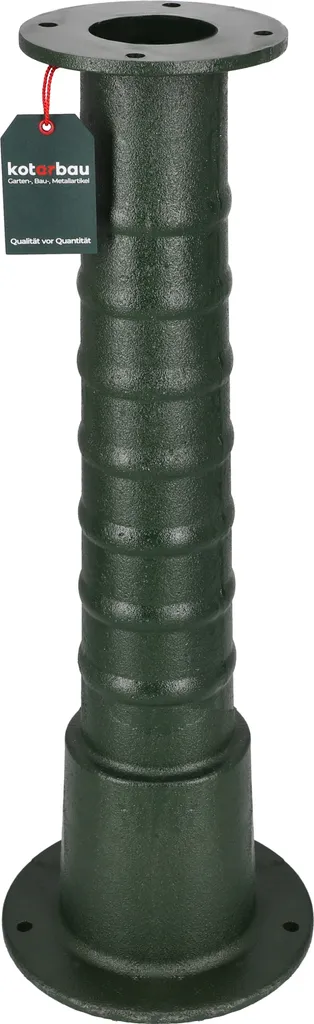 Support de Pompe Abyssine Décoratif en Fonte Noire Haute Résistance