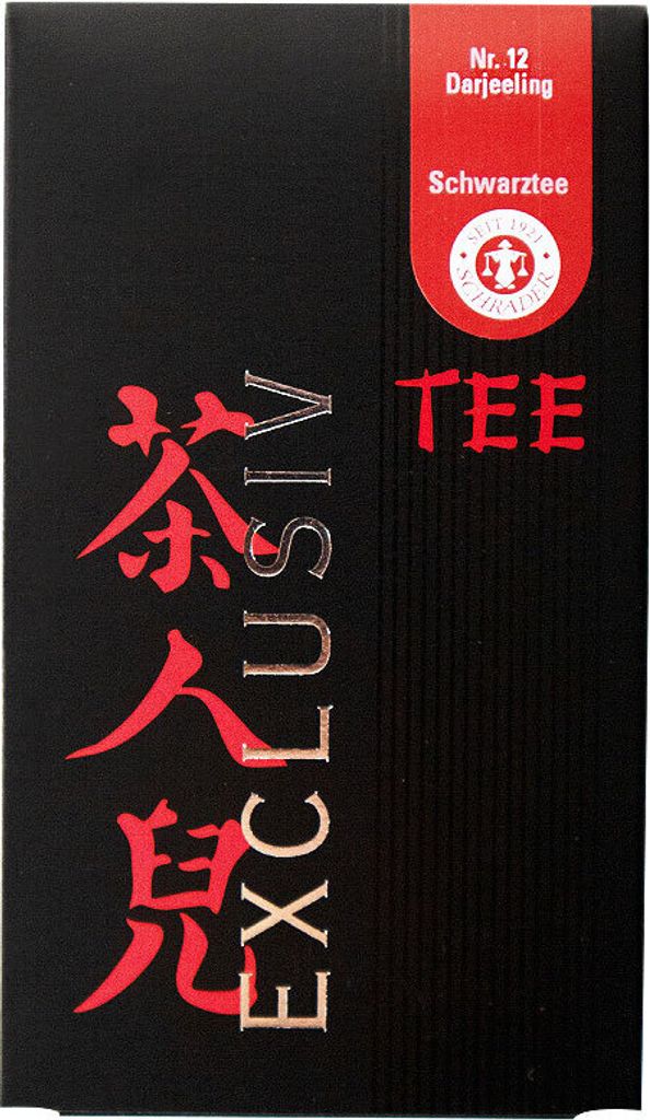 Schrader Tee Nr. 12 Schwarzer Tee Darjeeling Flowery Orange Pekoe Bio Variante: 125g (Karton)