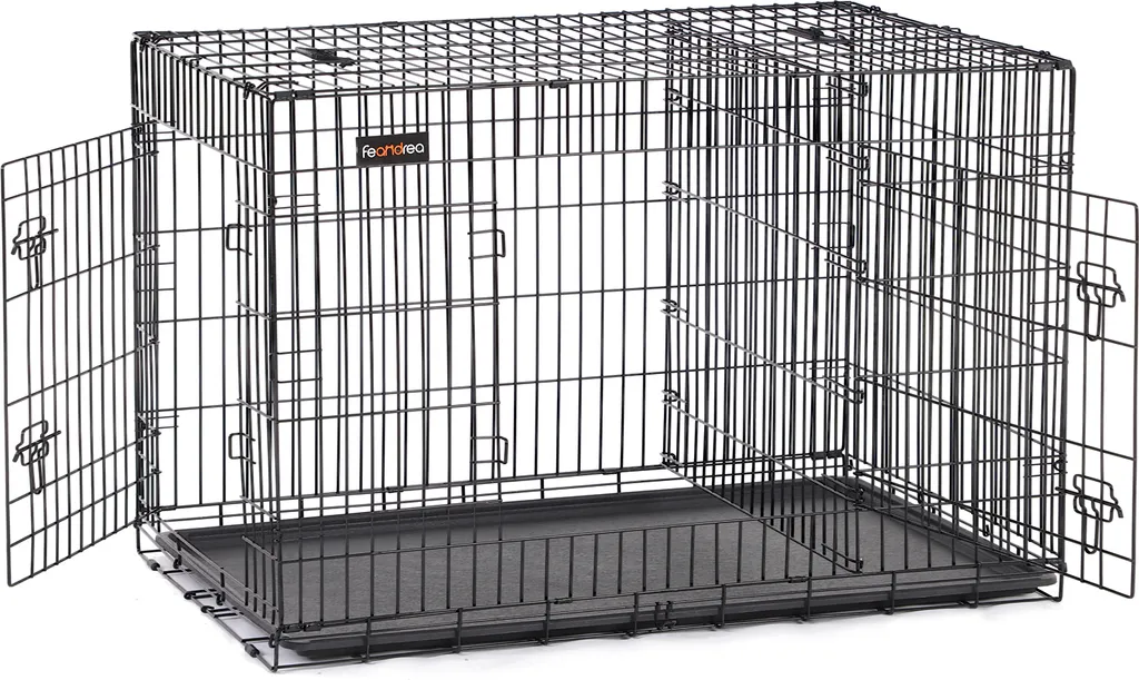 Cage chien pliable sécurisée 107 cm - Fini les dégâts à la maison