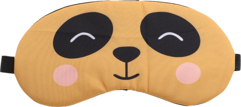 Schlafmasken, weiche Schlafmasken, Cartoon Reise-Nickerchen-Augenbinde, atmungsaktive Nachtmasken, Orange