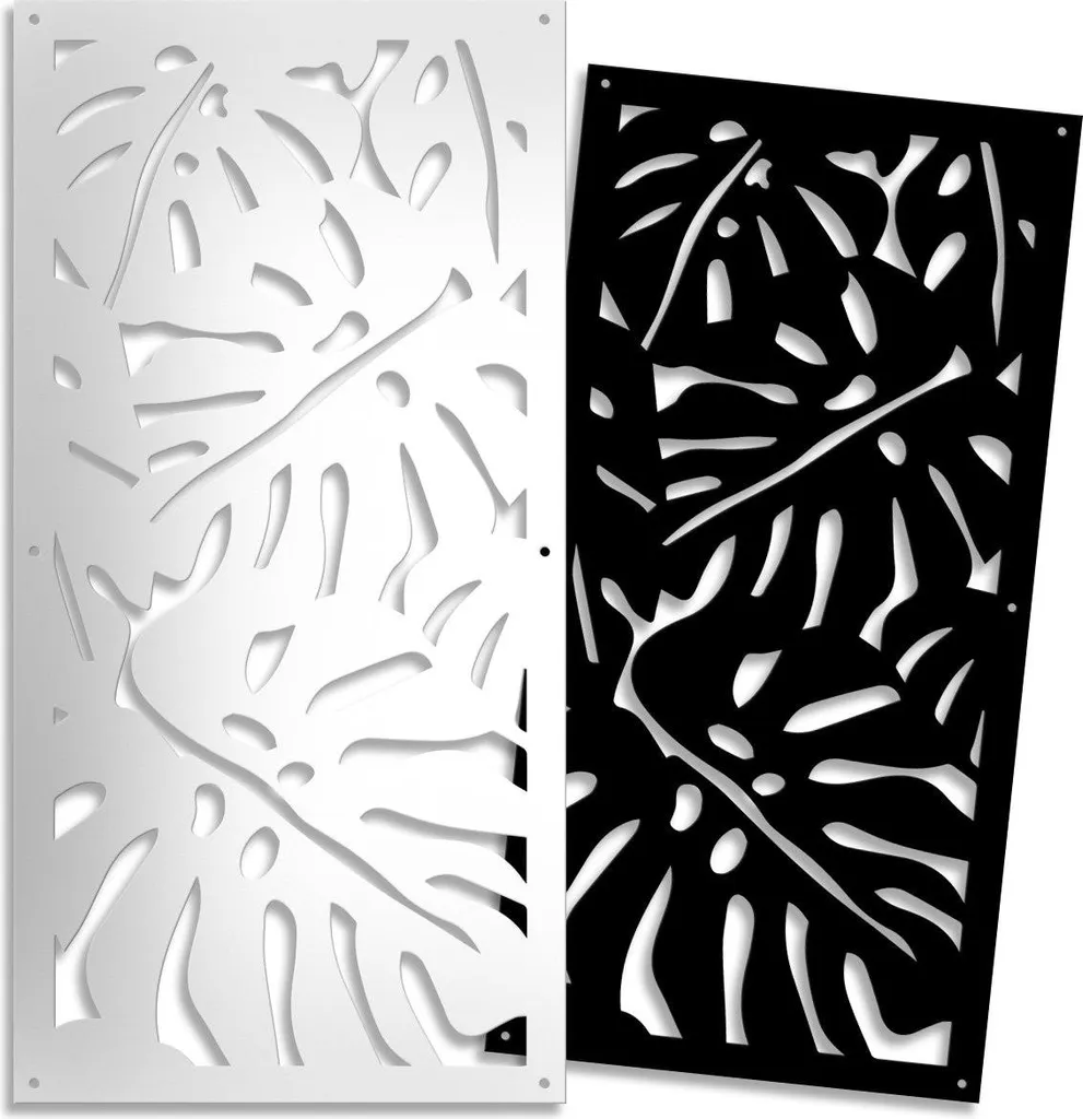 Lastra PVC Traforata FILODENDRO Nero 10mm 73x148 cm | DIY e Arredo