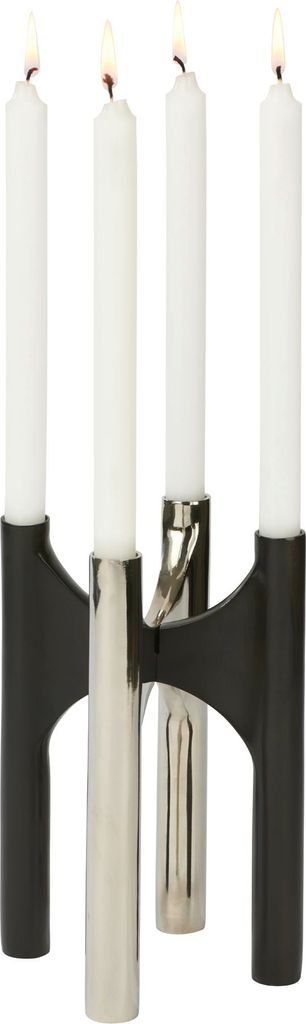Lambert Lucia Kerzenleuchter Alu nickel/anthrazit H 24 cm 41131
