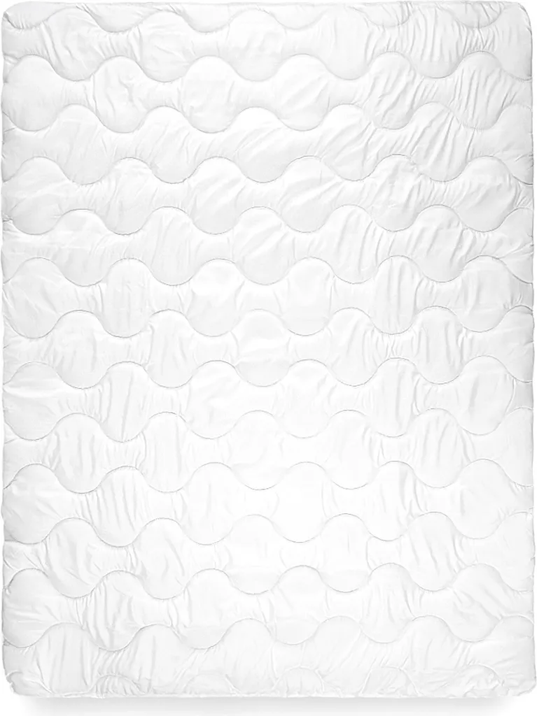Couette Classic 140x200 cm blanche moelleuse pour lit simple une personne