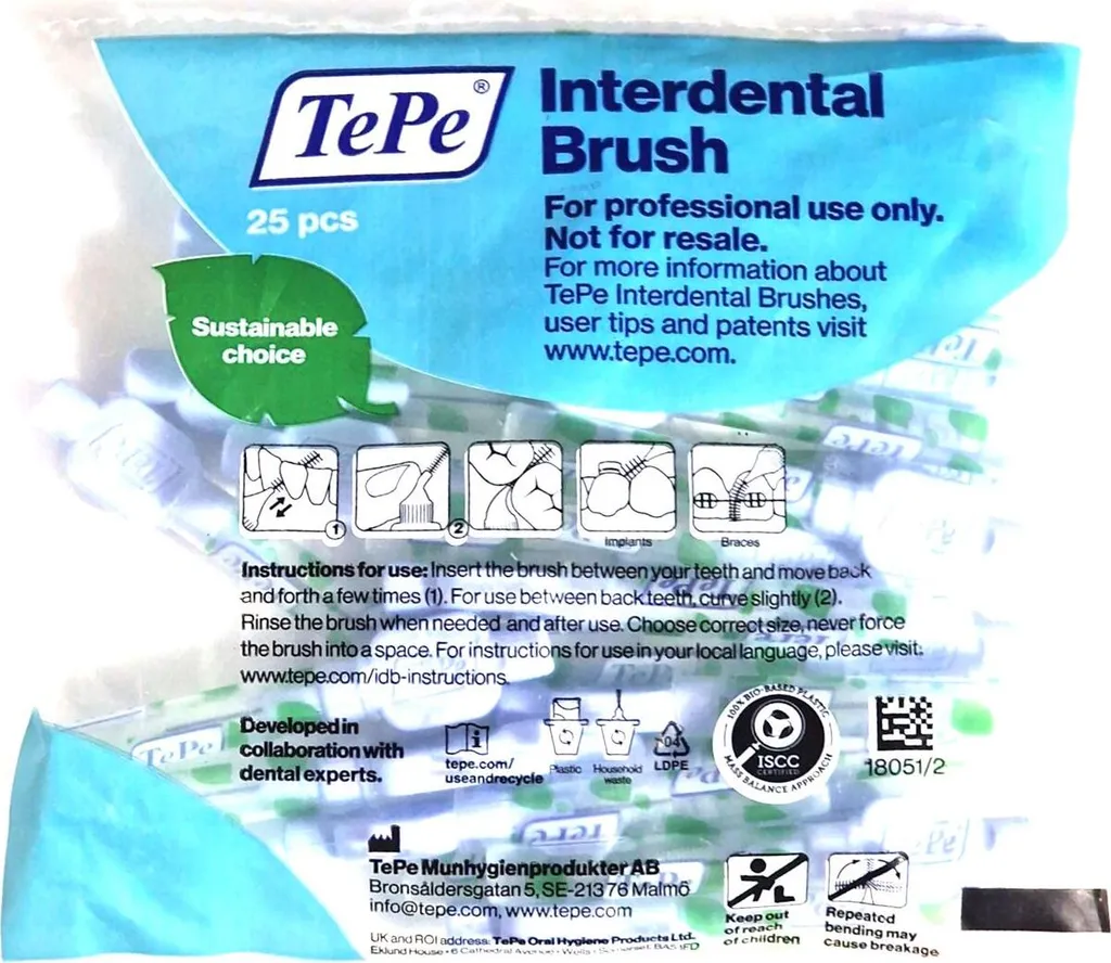 Brossettes Interdentaires 0.6mm TePe X-Soft pour Gencives Sensibles
