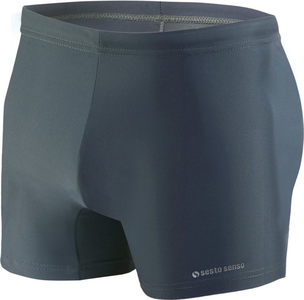 Sesto Senso Herren Badeboxer – enganliegend, elastisch | Komfort für Strand und Schwimmbad | Kontraststreifen | Drei Farben | Größen S-XXL