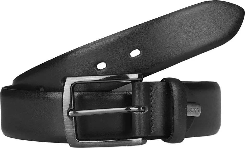 Regalo Uomo: Cintura LLOYD in Pelle Nera W80 con Confezione Originale