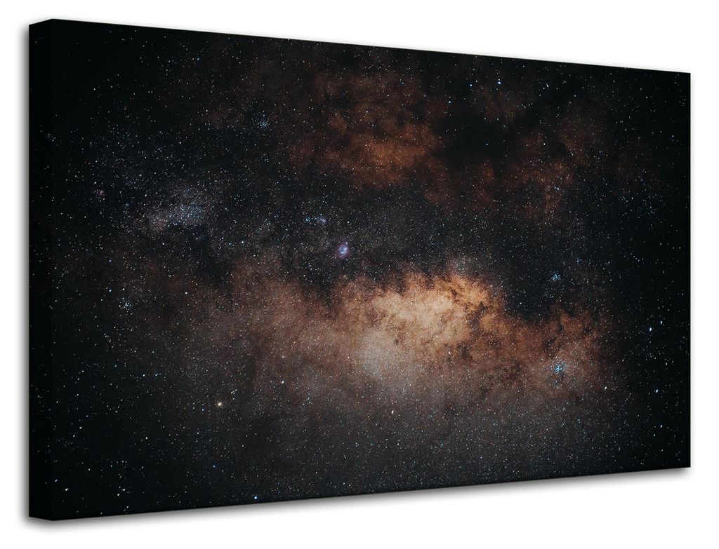 Leinwanddruck Weltraumgalaxie Sterne 80x50 cm