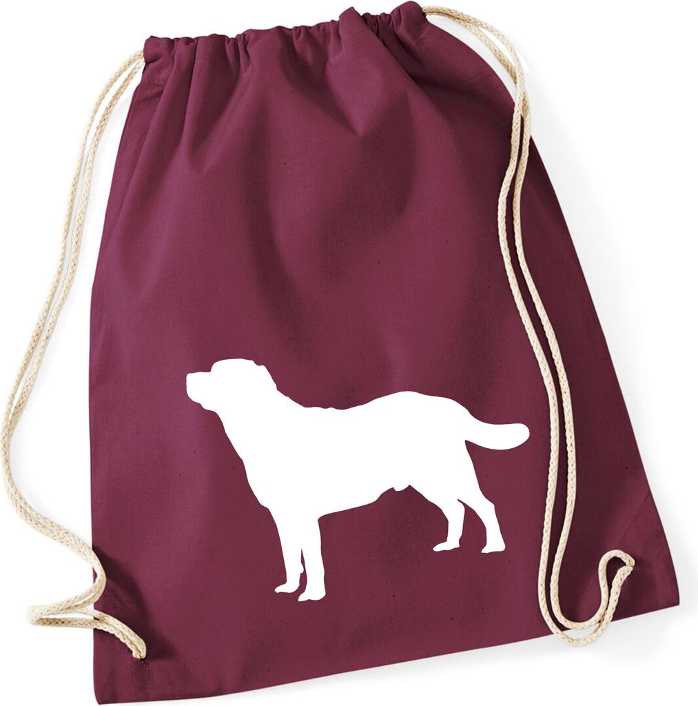 Huuraa Turnbeutel Labrador Retriever Silhouette 12 Liter Produktbild 