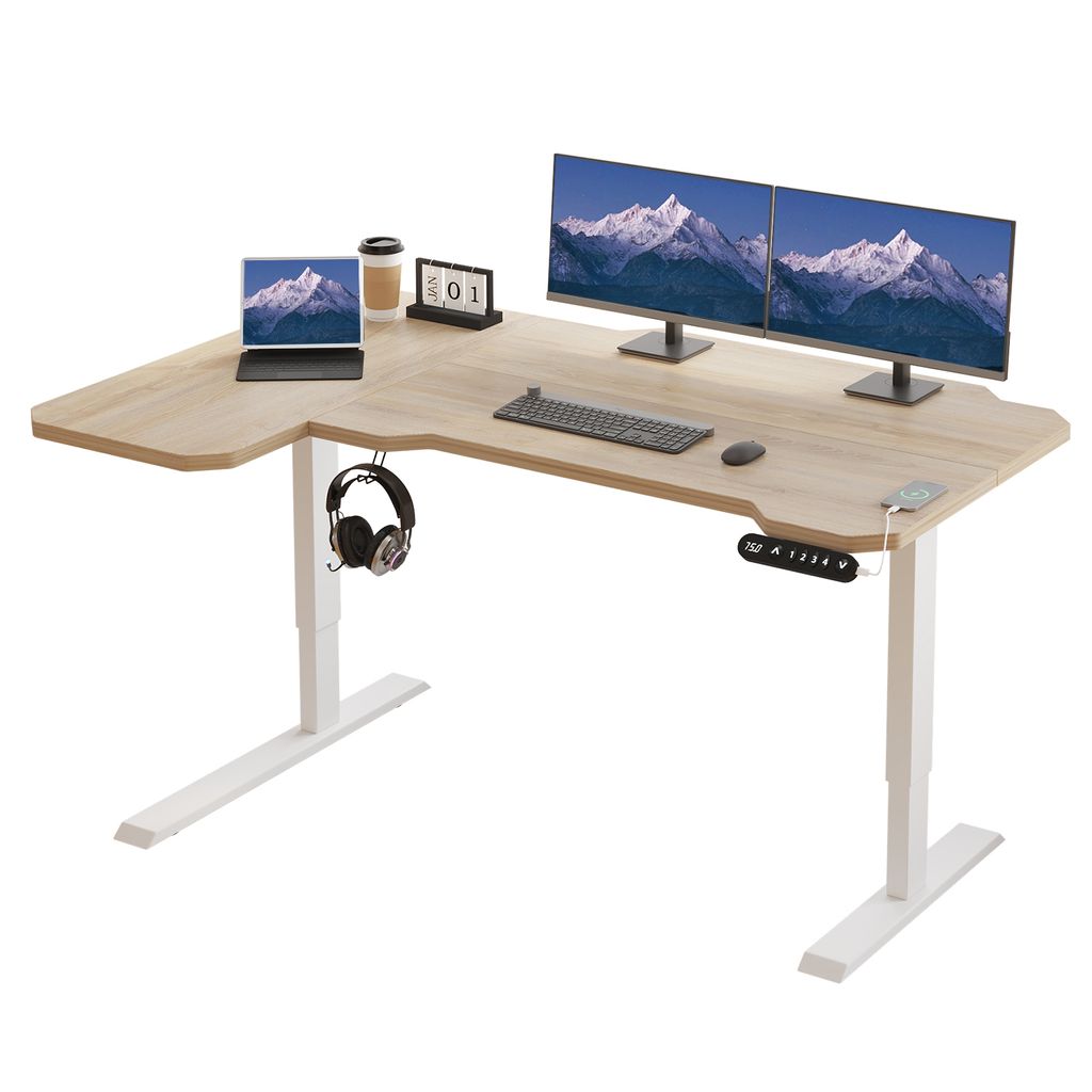 Hilodesk 150cm L Elektryczne Biurko stojące z regulowaną Zdjęcie produktu 1