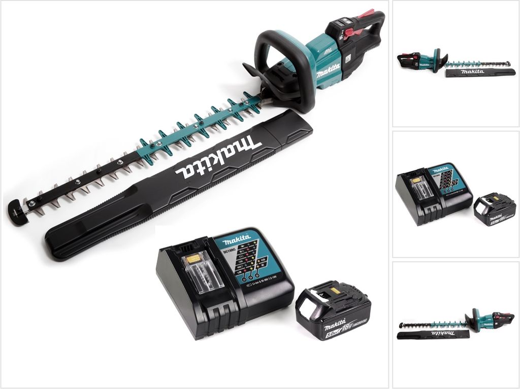 Makita DUH 601 RT1 Akku Heckenschere 18V 60cm Brushless + 1x Akku 5,0Ah + Ladegerät
