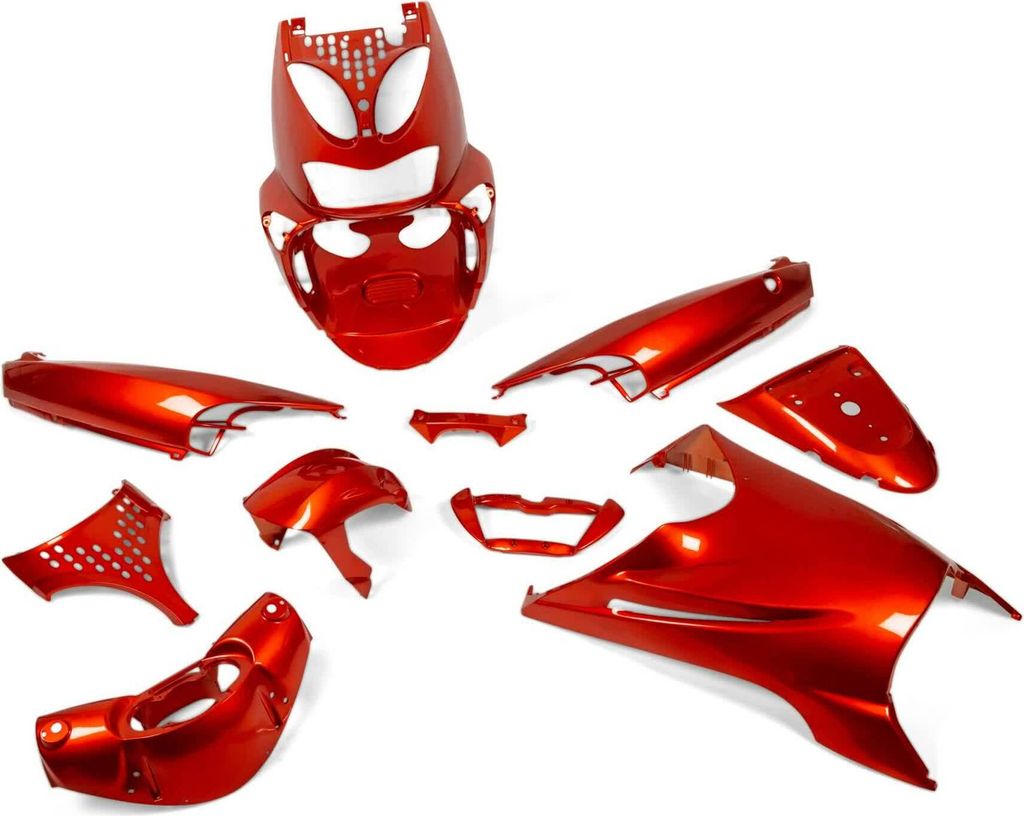 Str8 11-teiliges orangefarbiges Verkleidungskit für Aprilia SR50 bis 2010