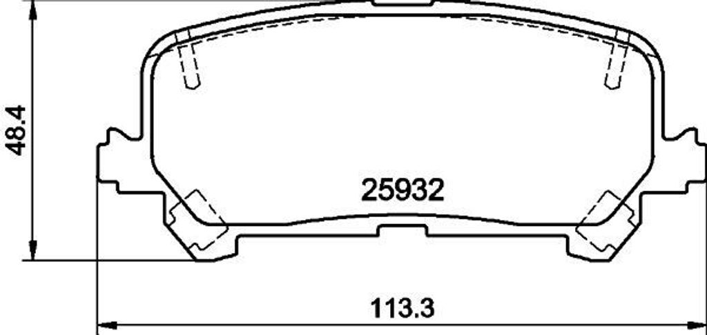 HELLA Bremsbeläge Satz Hinten Bremsklötze für HONDA Pilot III 8DB 355 040-461