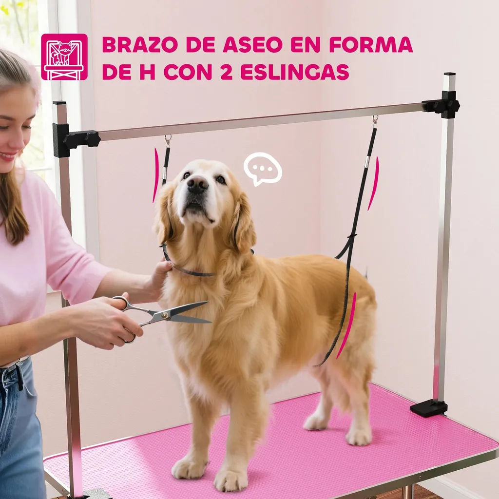 Table de toilettage stable et pliable : fini les glissades de votre chien