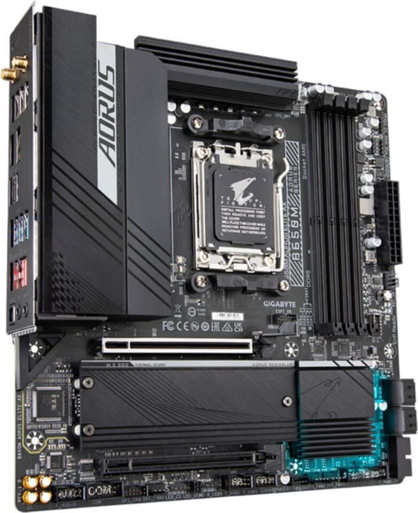 Gigabyte B650m Aorus Elite Ax Wifi Hauptplatine Silber  Produktbild 