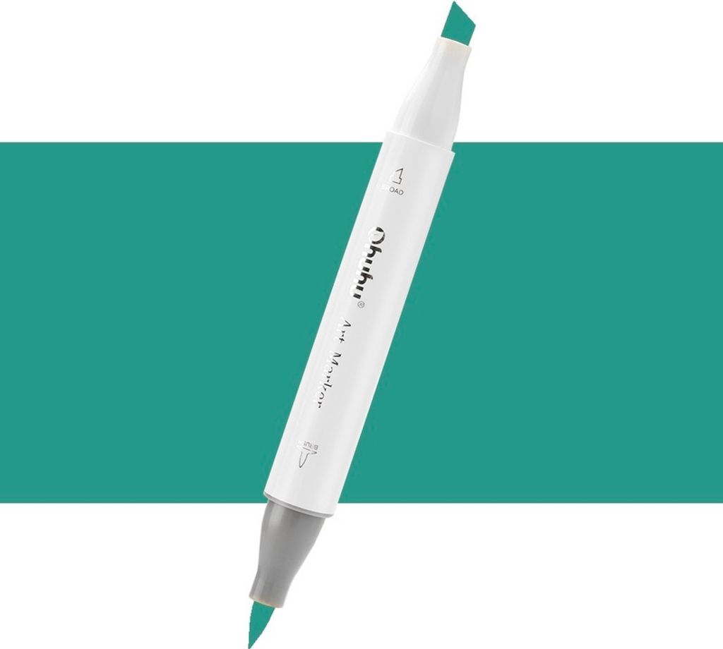 Brush & Chisel dwustronny marker alkoholowy OHUHU, BG8 Teal Zdjęcie produktu 