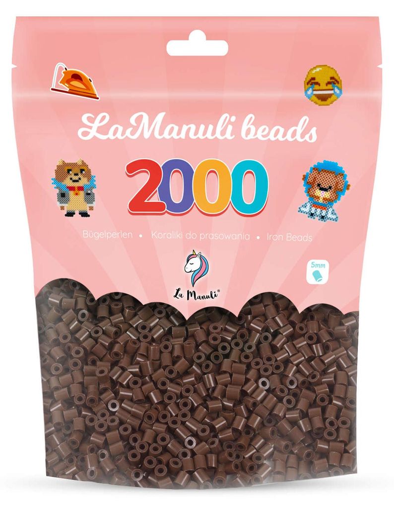 Bügelperlen 2000 DUNKELBRAUN [LA.W19] Produktbild 