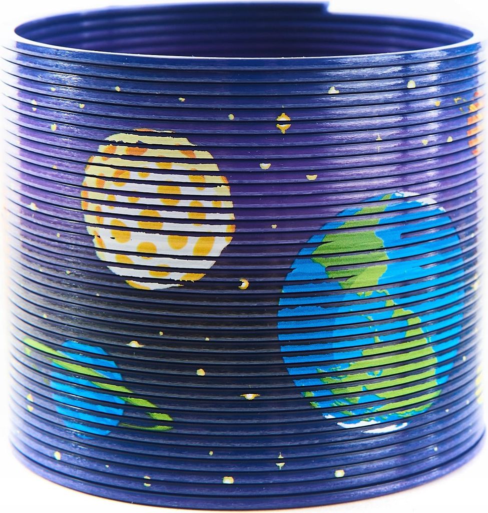 Magische Spirale Weltraum Planeten 7cm - Bunte Treppenläufer Antistress Spielzeug Kinder