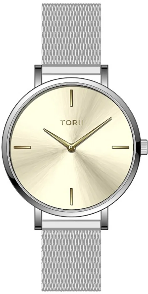 Montre quartz femme Torii argentée tendance design classique chic