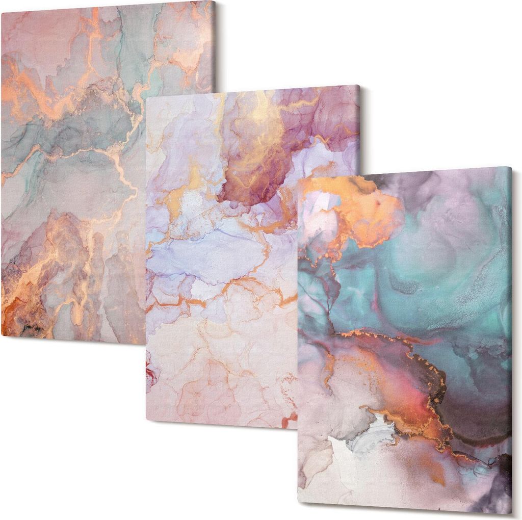 Leinwandbild – Wandbild – Leinwandbilder – Kunstdruck – Polycanvas – Modern – Mehrteilig – 3-Teilig Set – Hochwertig – Geruchslos...