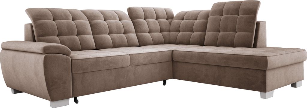 Komfortables Ecksofa LOTTA, Maße 258x212cm, Mit Schlaffunktion Und Hochwertiger Polsterung – Ideales Möbelstück Für Kleine Und Große Räume ...