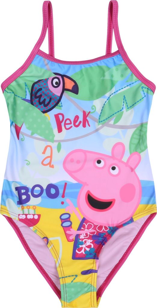 Einteiliger bunter Badeanzug, Bademode für Mädchen PEPPA Produktbild 