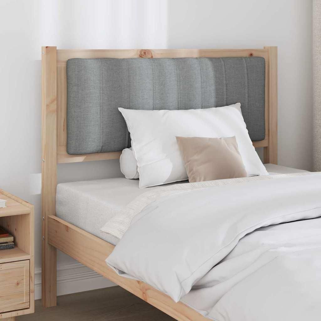 "Winter Sale" Gepolstertes Kopfteil Braun 90cm Massives Kiefernholz - clorisNeu634904 - Kopfteile