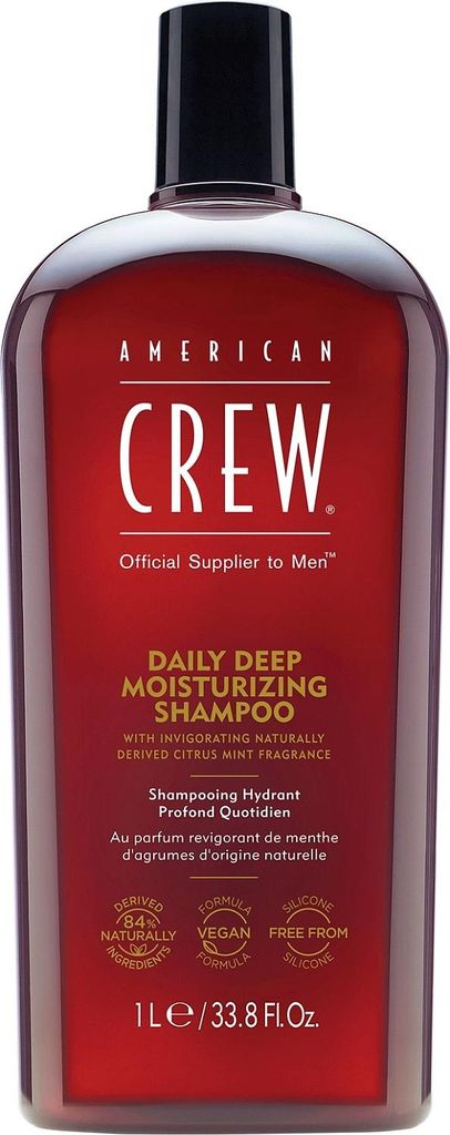 American Crew Daily Deep Moisturizing, 1000 ml, Shampoo, Productafbeelding 