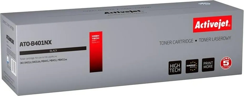 Toner OKI 44992402 Compatibile Activejet Supreme - Nero 2.5k Pagine