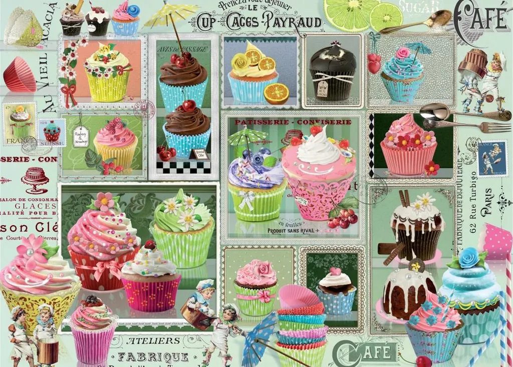Puzzle 500 pièces Cupcakes Graphiques pour adulte et ado passionné