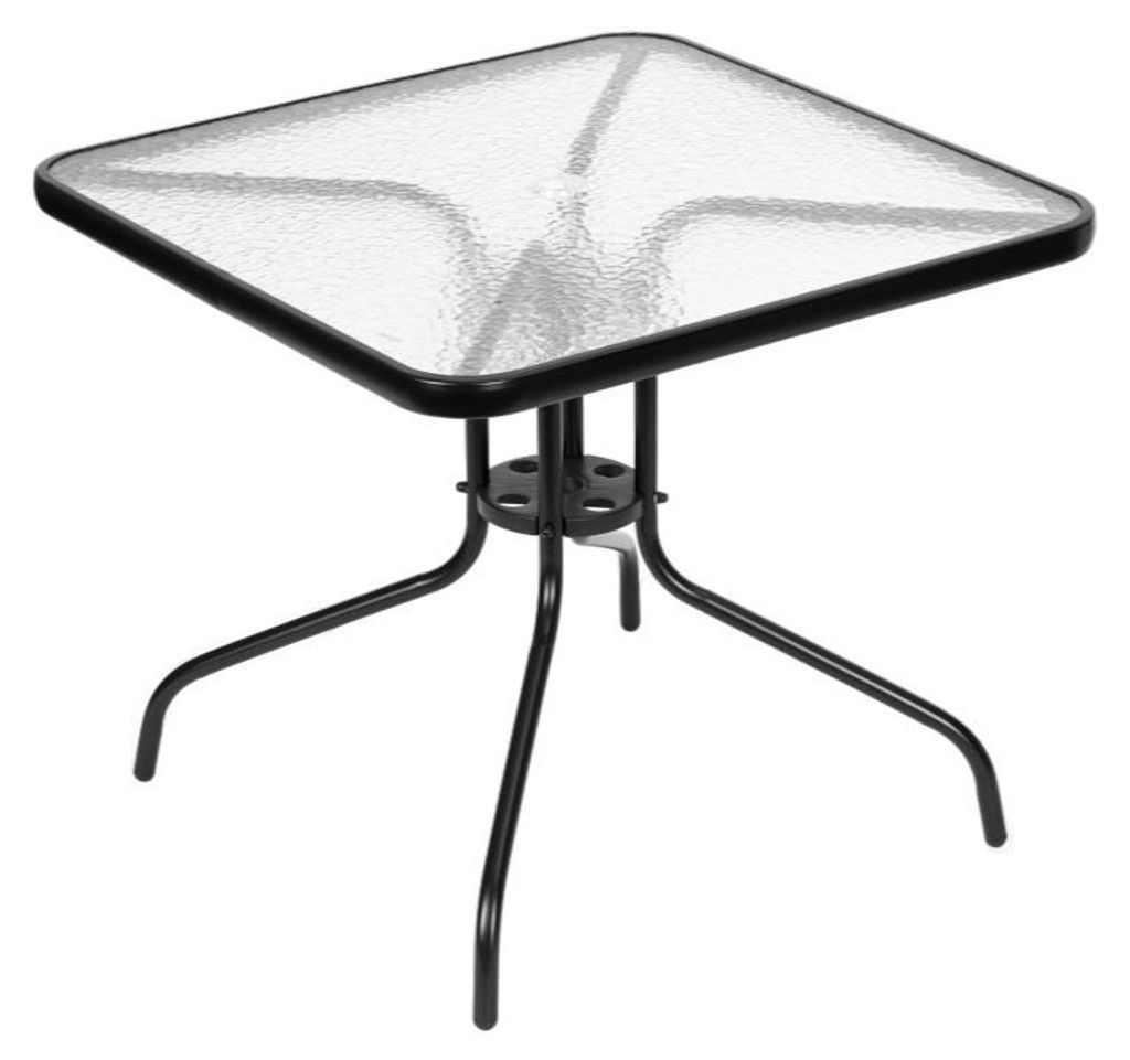 MultiGarden SC-073A Gartentisch aus Glas, 80 x 80 cm, mit Produktbild 