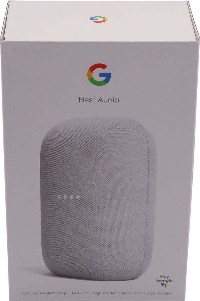 Google Nest Audio Kreide Smart Speaker Assistant Produktbild 6