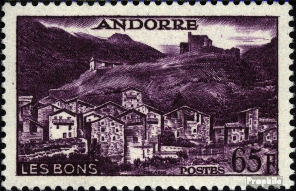 Briefmarken Andorra - Französische Post 1957 Mi 162 postfrisch Landschaften