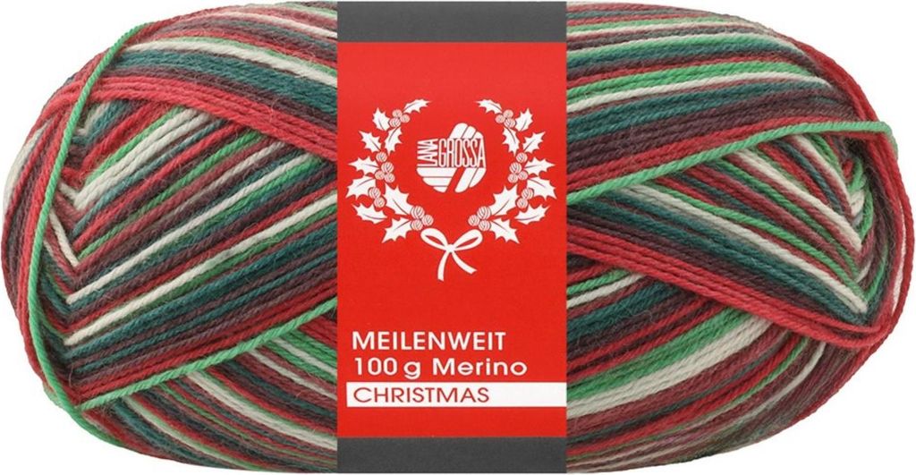 Lana Grossa Meilenweit 100 g Merino CHRISTMAS 4-fach Produktbild 
