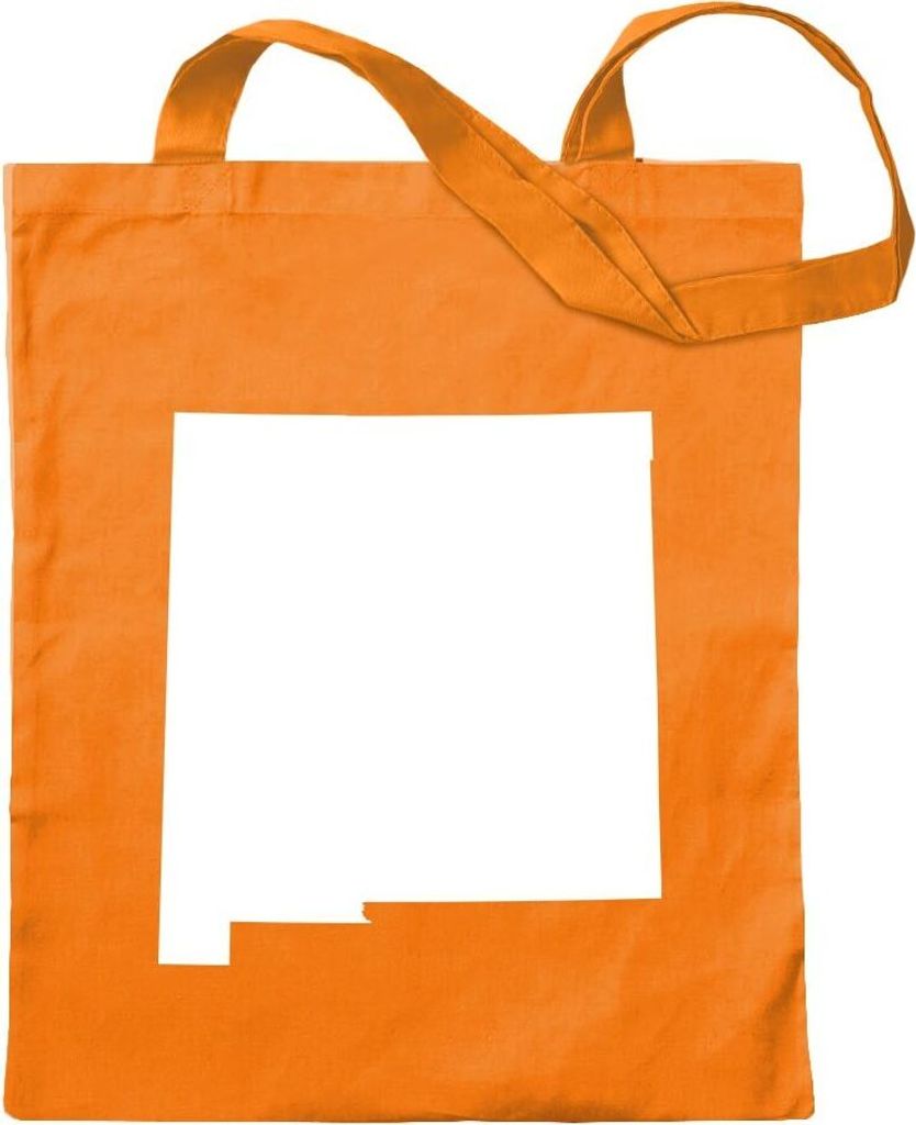 Kiwistar - Baumwolltasche - mandarin - USA - Bundesstaat - New Mexico - Tragetasche Stoffbeutel Umhängetasche Langer Henkel