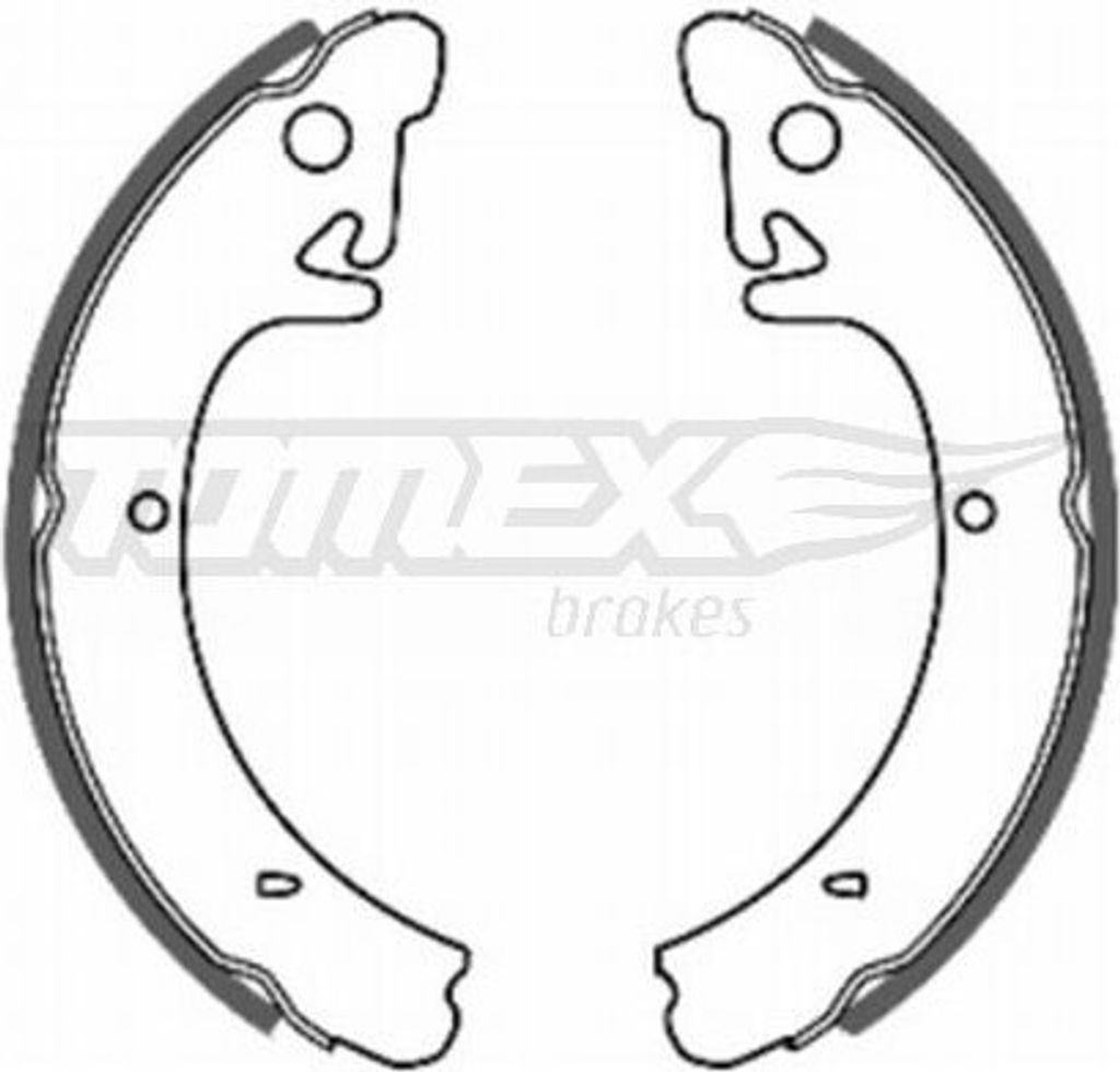 TOMEX brakes Bremsbackensatz Trommelbremse Hinten für LADA SAMARA (2108, 2109, 2115, 2113, 2114) 200mm TX 20-09