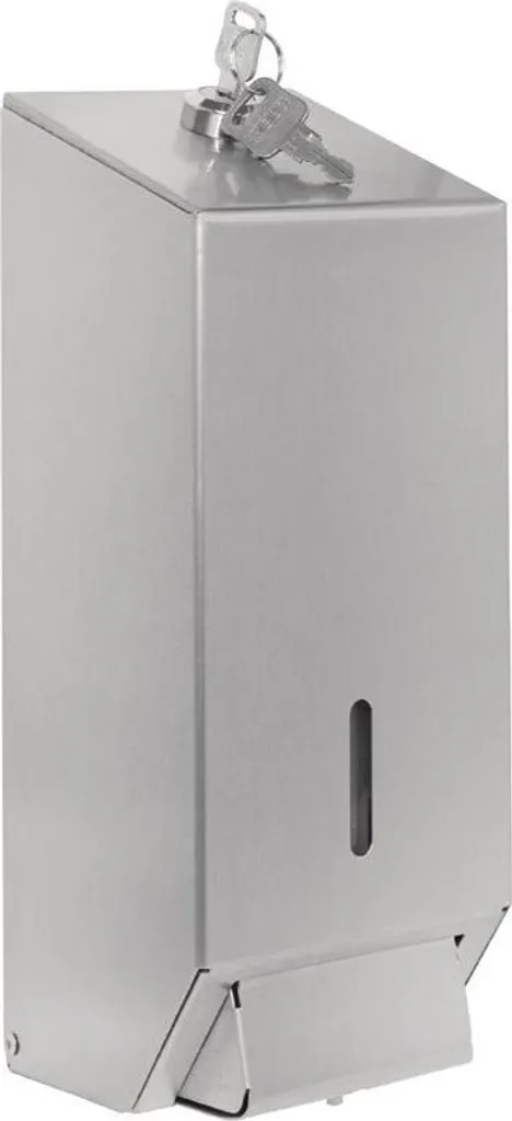 Distributeur de savon Jantex 1L anti-goutte pour un lavabo toujours propre